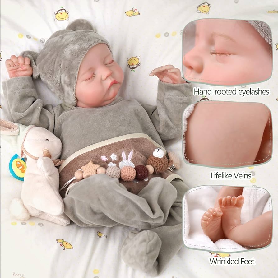 Amazon | BABESIDE 本物そっくりのリボーンドール - 17インチ ソフト